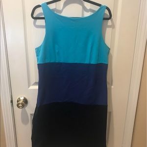 Cynthia Rowley color block sheath dress